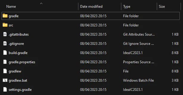 Mod starting file structure